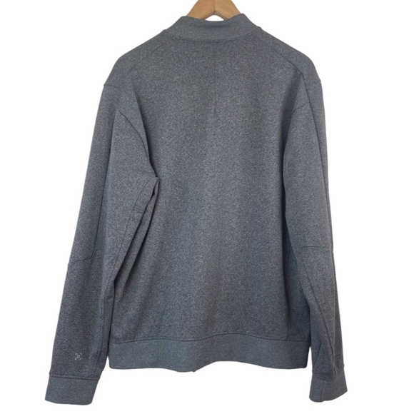 Lululemon Men’s City Sweat Bomber Thermo Heathered Light Cast Grey Jacket size L - Picture 6 of 8